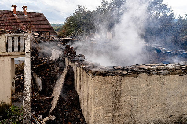 Professional Fire Damage Removal technician working in Clayton, NJ